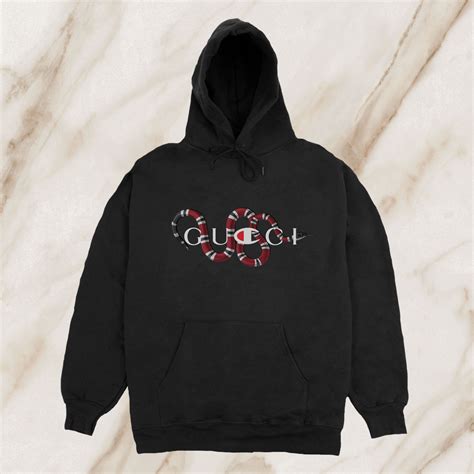 custom champion gucci hoodie